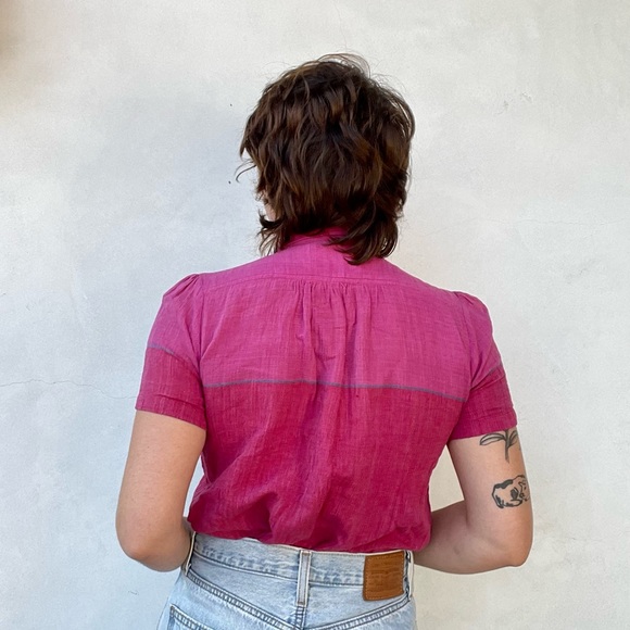 Pink Color Block button up - Picture 7 of 7